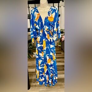 Blue/orange/white Maxi dress bought from a Boutique on Greenwich Avenue in CT